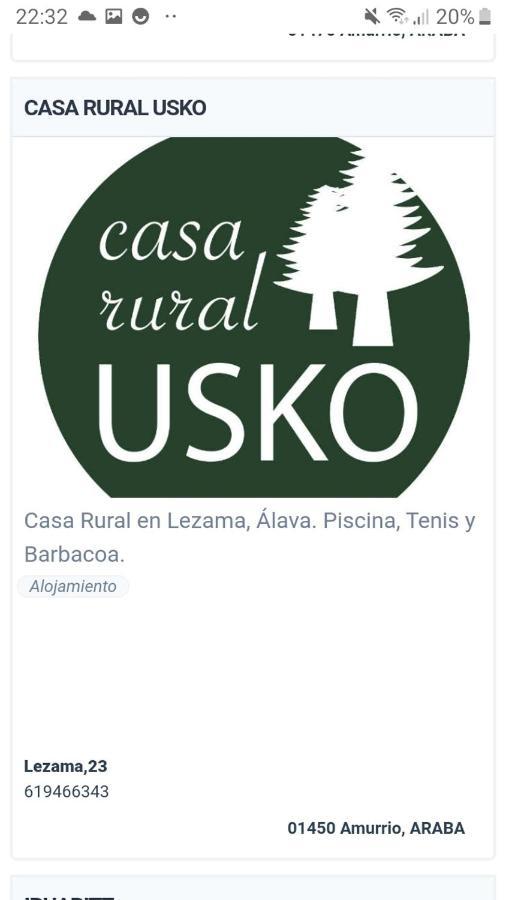 Casa Rural Usko X Vi0020 Amurrio Exteriér fotografie